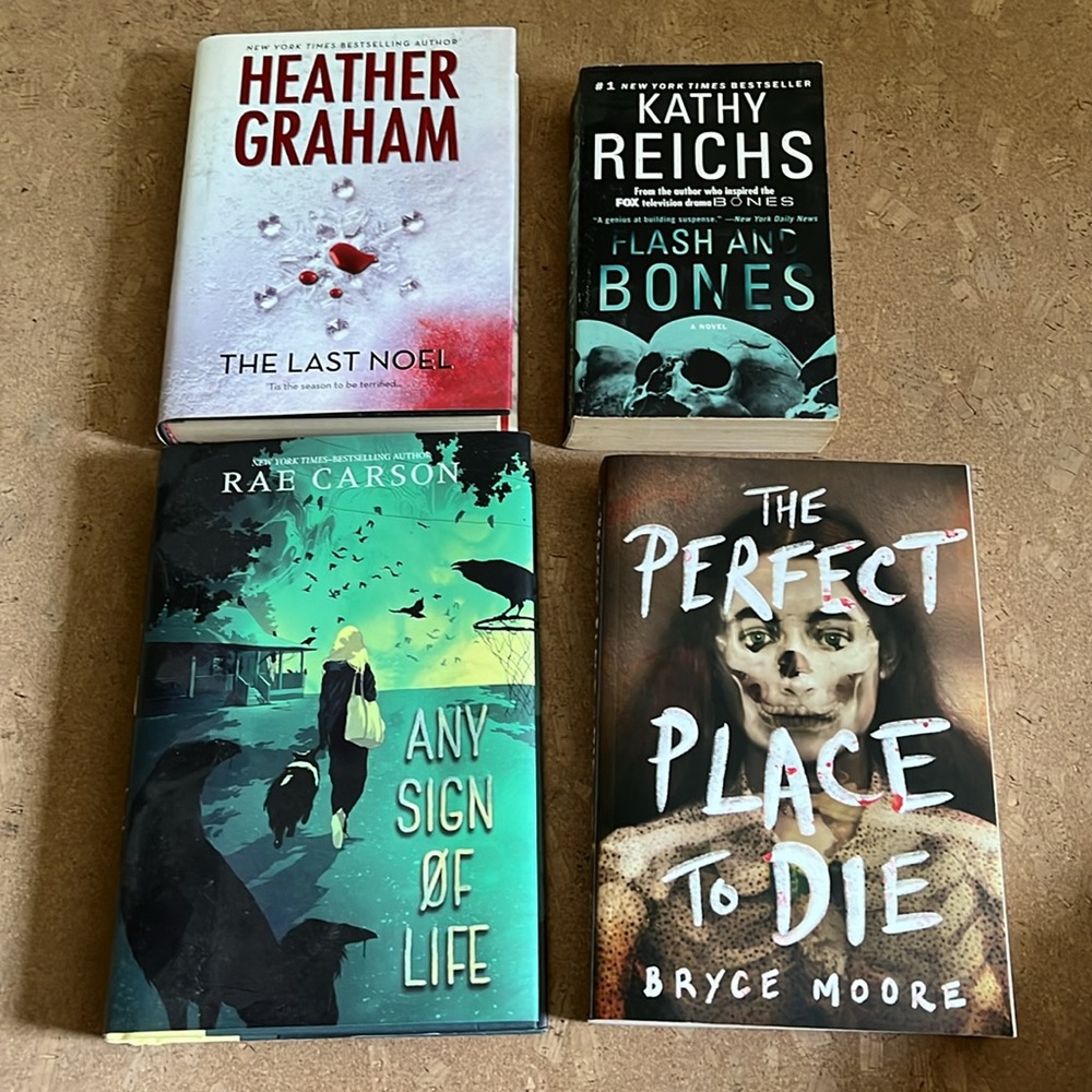 Used Thriller Murder Mystery Dystopian 4 Book Bundle